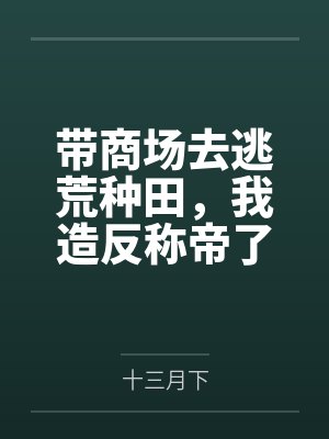 带商场去逃荒种田，我造反称帝了封面