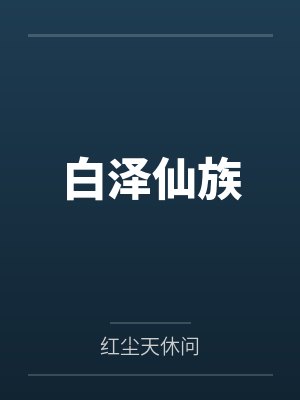 白泽仙族小说封面