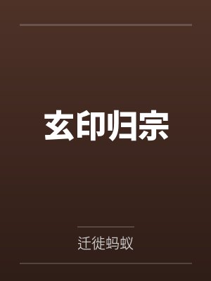 玄印归宗封面