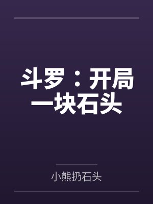 斗罗：开局一块石头封面