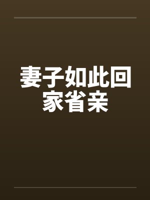 妻子如此回家省亲封面